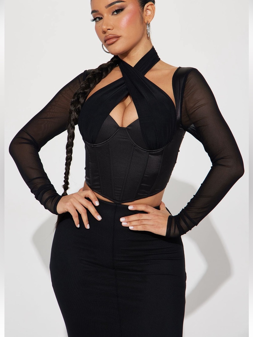 Fashion Nova Double Date Corset Top